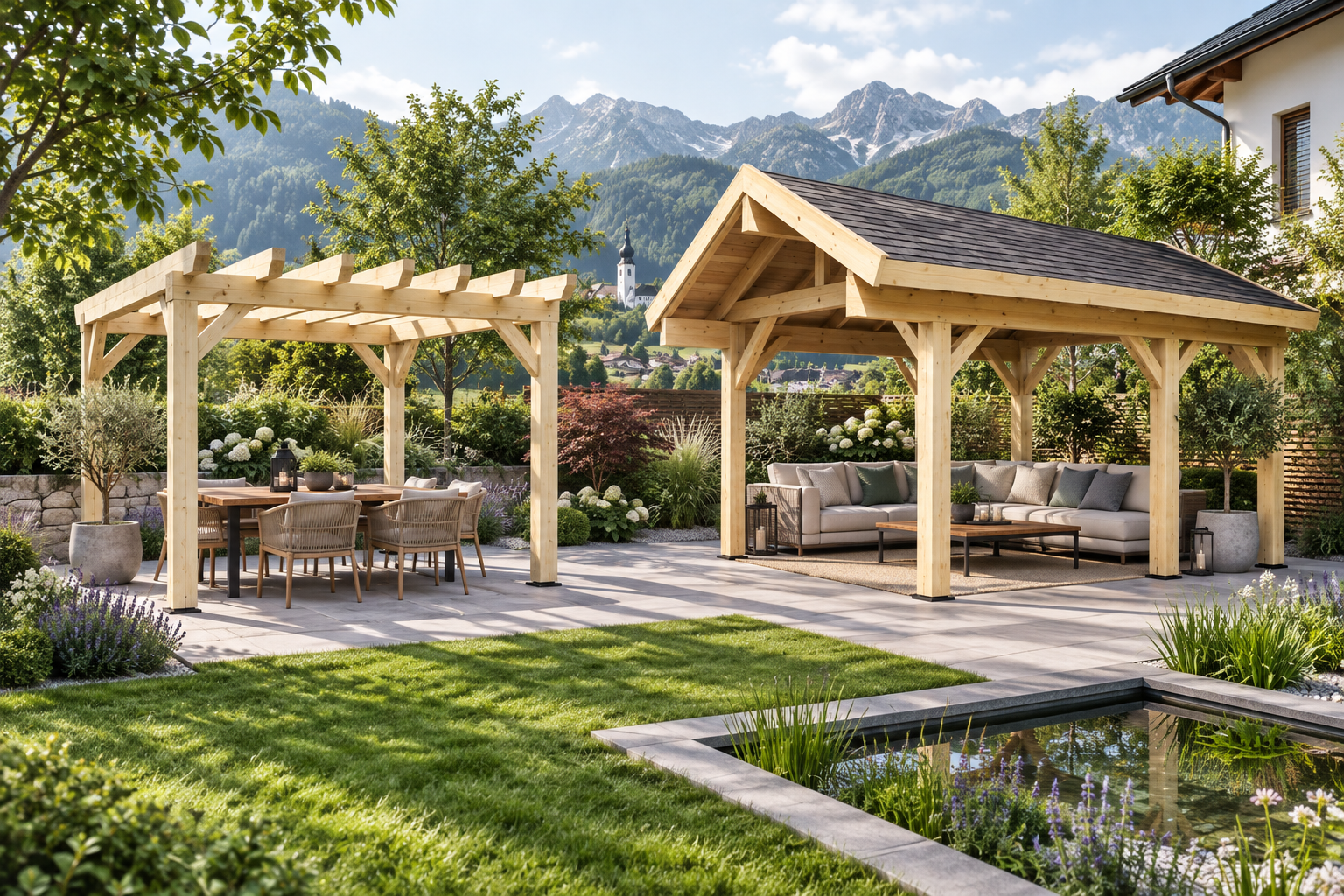 Pergola und Terrassendach Vergleich