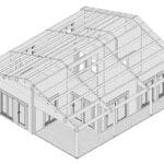 Blockhaus mit zwei Schlafzimmern „Daisy” 75m² | 70mm | 10x10m