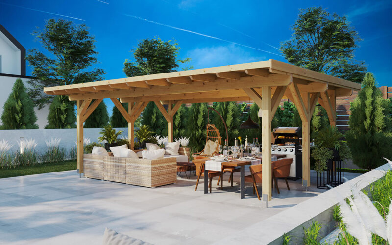 Large wooden gazebo "Dora XL" | G0403