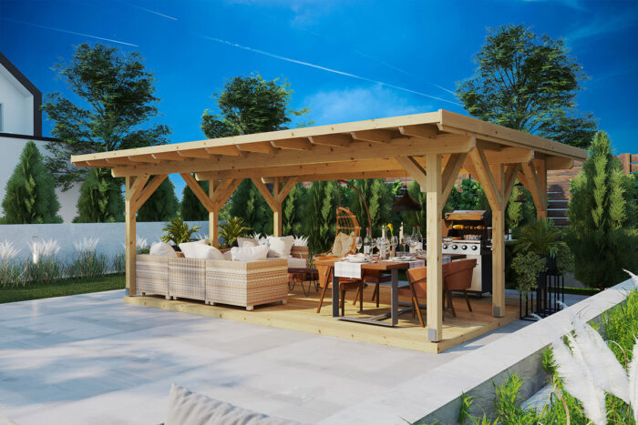Large wooden gazebo "Dora XL" | G0403