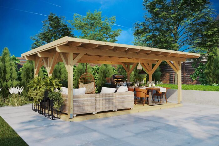 Large wooden gazebo "Dora XL" | G0403