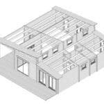 Blockbohlenhaus mit zwei Schlafzimmern „Toledo” 75m² | 70mm | 11x10m