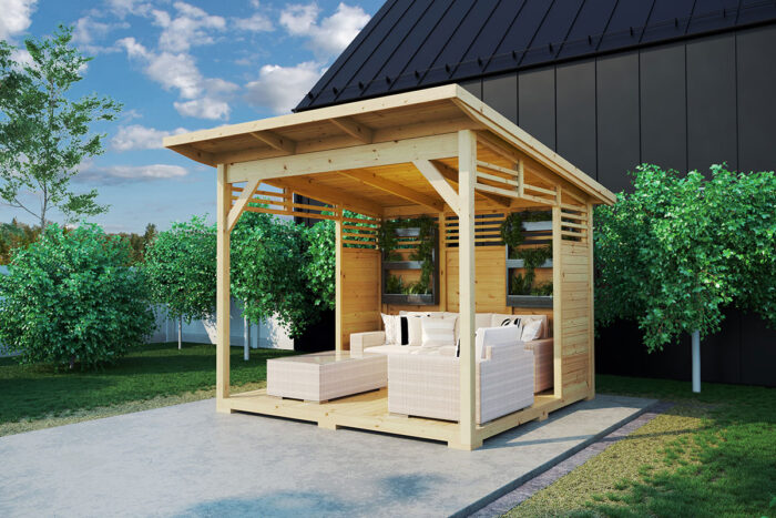 Small Wooden Gazebo A Plus | Kleines Pergola Holz A Plus | G0381