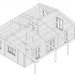 Blockhaus mit zwei Schlafzimmern „Holiday V” 65m² | 70mm | 10x10m